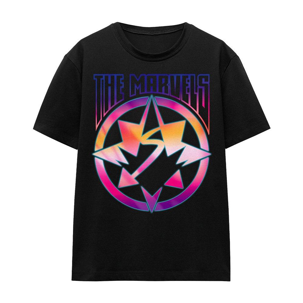 Black - Marvel - The Marvels Gradient Logo T-Shirt Black - 4