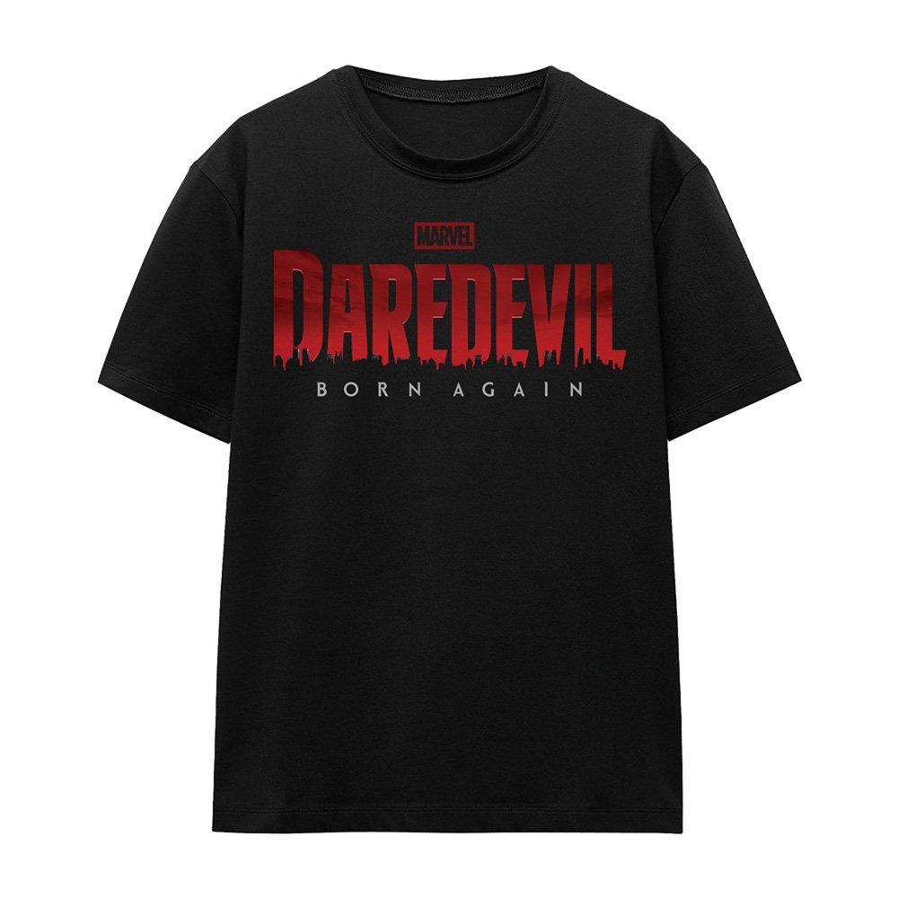 Black - Marvel - Daredevil Born Again Logo T-Shirt  Black - 4