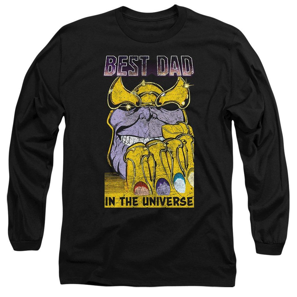 Black - Marvel - Thanos Best Dad Universe Long Sleeve T-Shirt Blac - 1