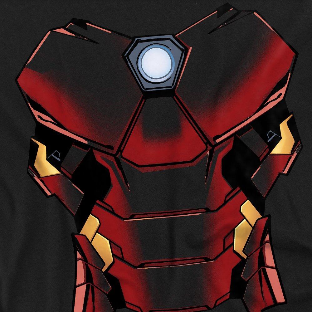 Black - Marvel - Iron Man Costume Long Sleeve T-Shirt Black - 2