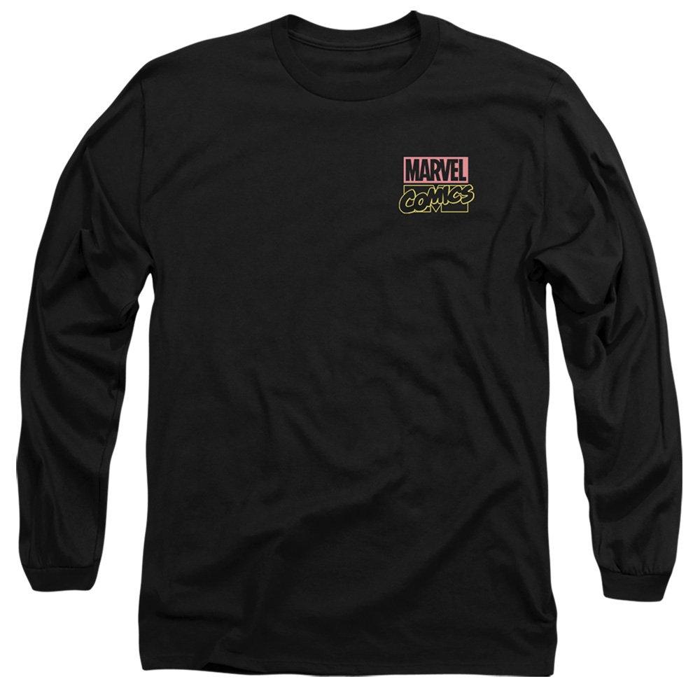 Black - Marvel - The Avengers Assemble Long Sleeve T-Shirt Black - 1