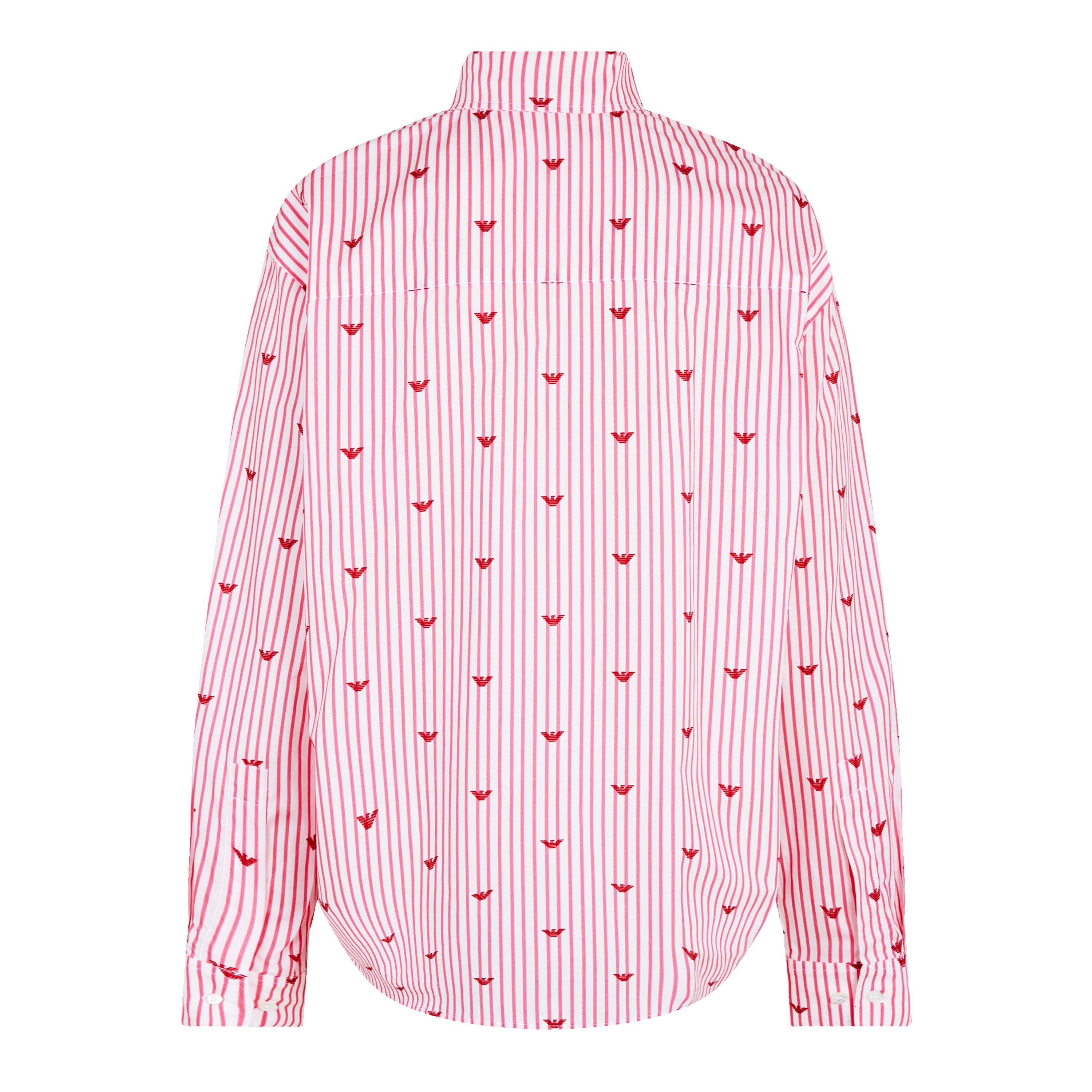 Stripe F306 - Emporio Armani - Striped Eagle Logo Shirt - 5