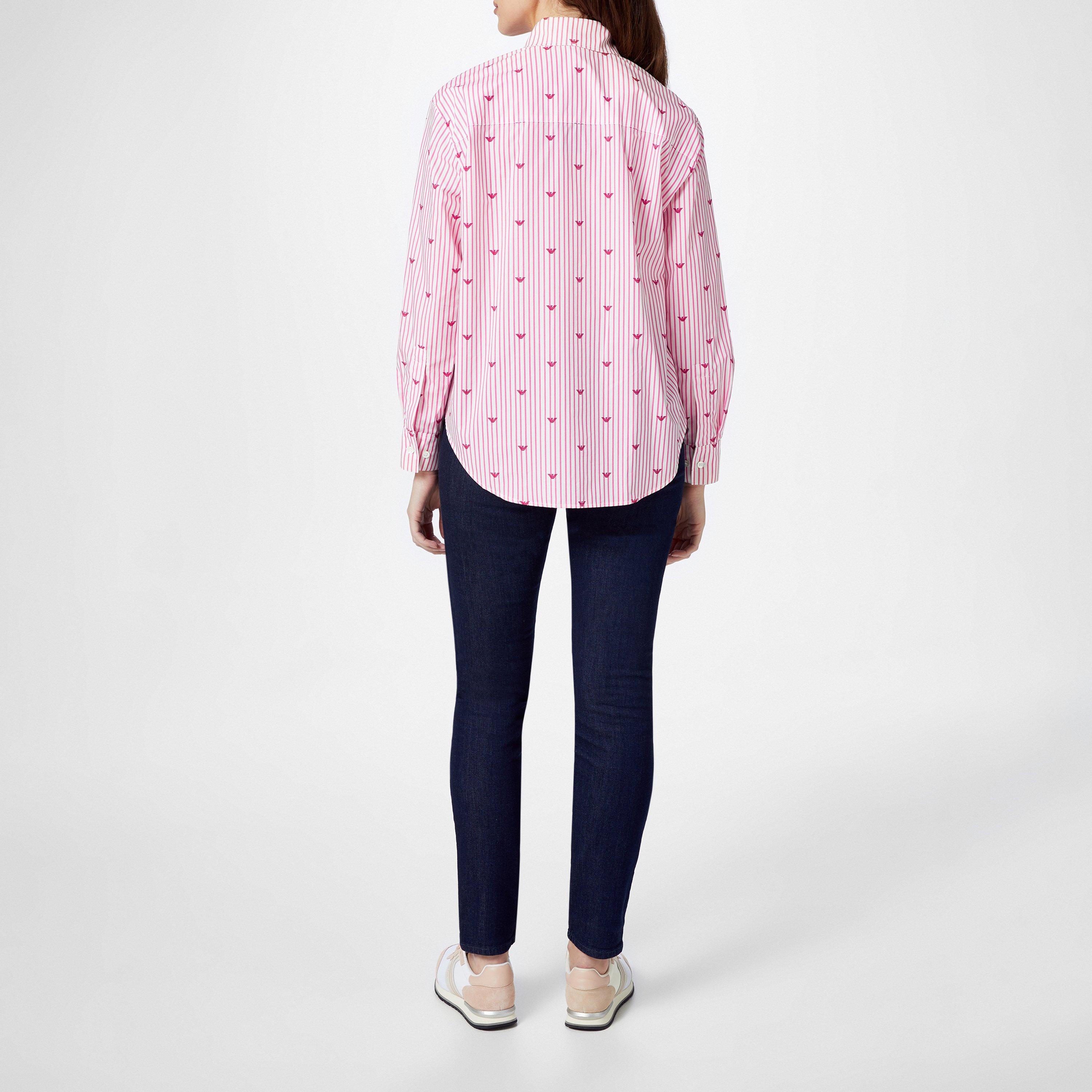 Stripe F306 - Emporio Armani - Striped Eagle Logo Shirt - 3