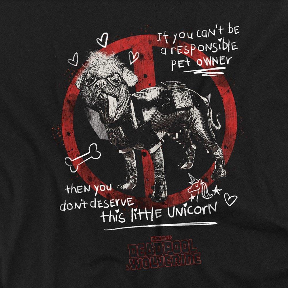 Black - Marvel - Deadpool Wolverine Unicorn Dogpool Long Sleeve T-S - 2