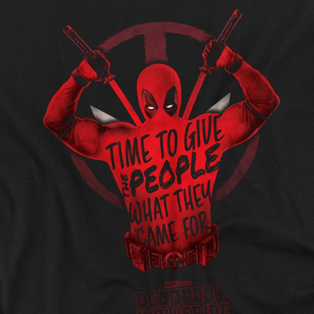 Black - Marvel - Deadpool Wolverine Give the People Deadpool Long S - 2