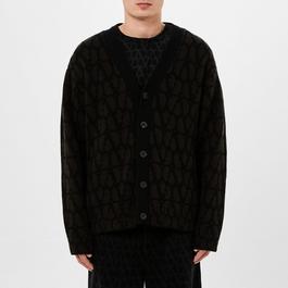 Valentino Toile Iconographe Wool Cardigan