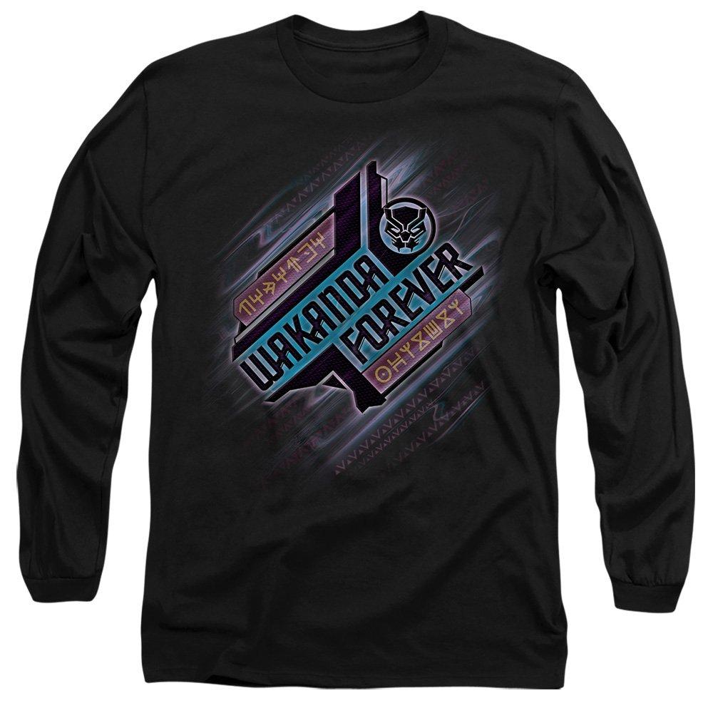 Black - Marvel - Black Panther: Wakanda Forever Angled Long Sleeve - 1