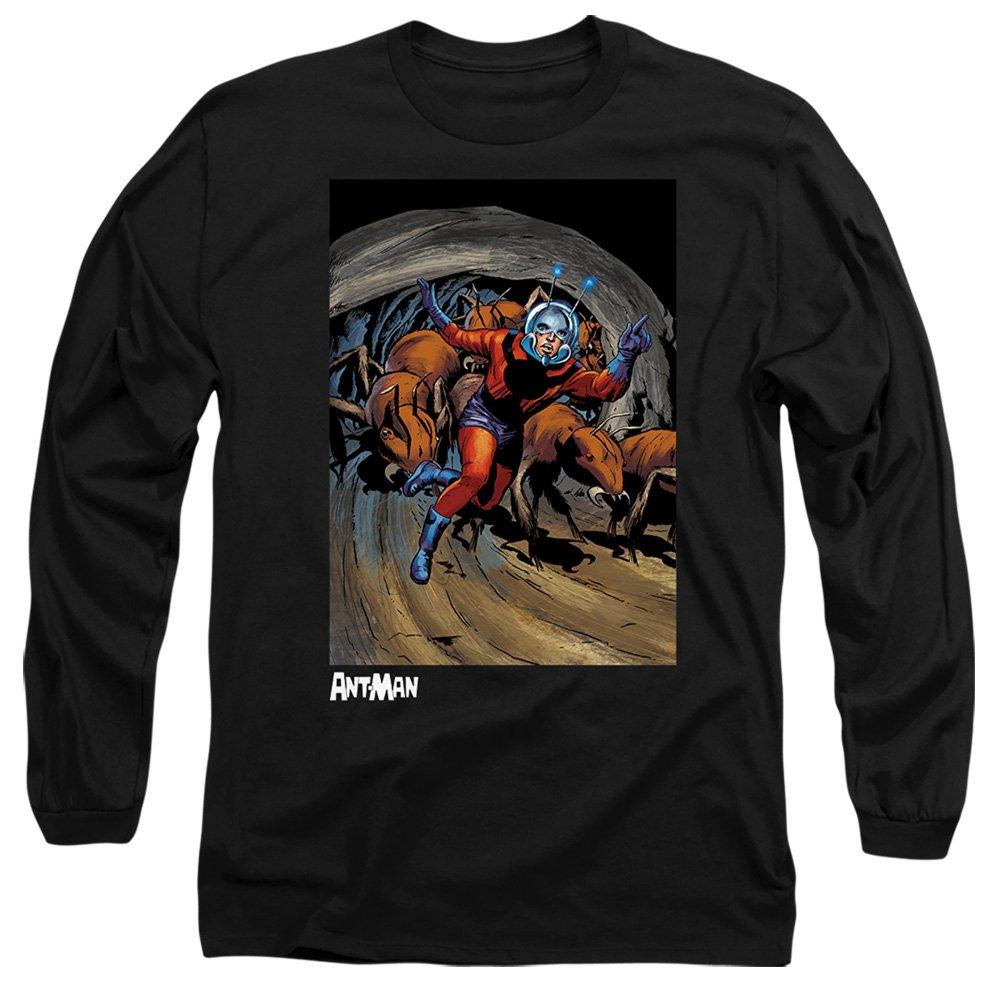 Black - Marvel - AntMan Heroic Long Sleeve T-Shirt Black - 1