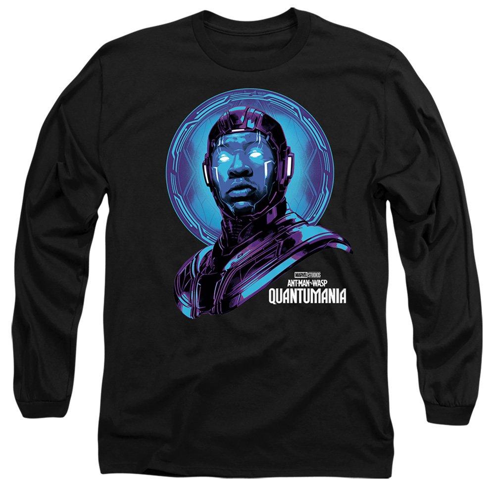 Black - Marvel - AntMan Quantum Kang Long Sleeve T-Shirt Black - 1
