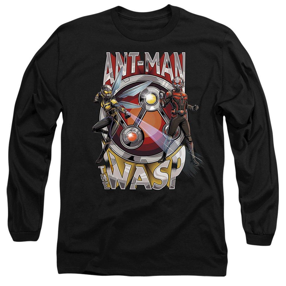 Black - Marvel - AntMan One Inch Heroes Long Sleeve T-Shirt Black - 1