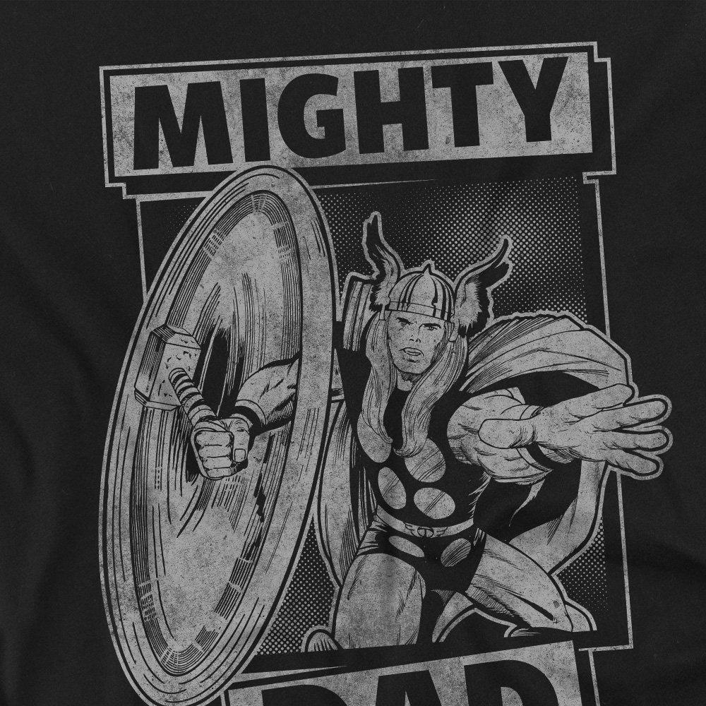 Black - Marvel - Thor Fathers Day Mighty Dad Long Sleeve T-Shirt - 2