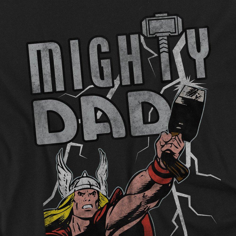 Black - Marvel - Thor Fathers Day Mighty Dad Lightning Long Sleeve - 2