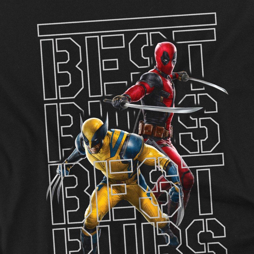 Black - Marvel - DEADPOOL & WOLVERINE BEST BUBS STENCIL Long Sleeve - 2