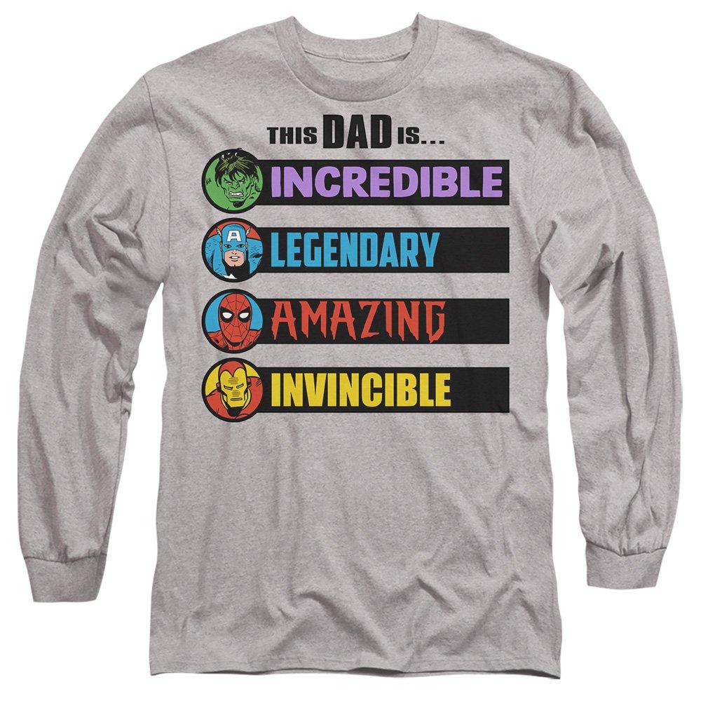 Light Grey - Marvel - Marvel Fathers Day This Dad Is Long Sleeve T-Shir - 1