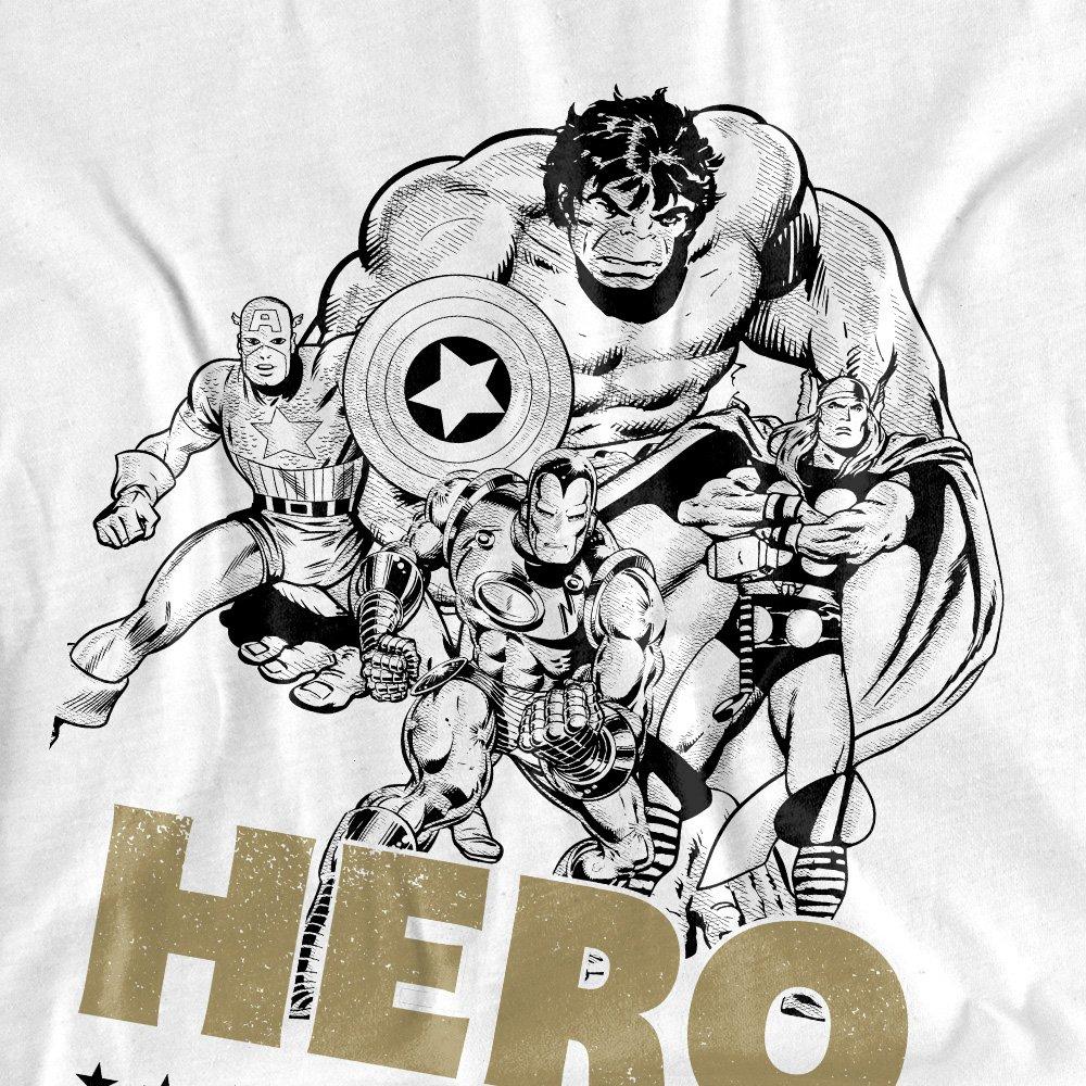 White - Marvel - The Avengers Fathers Day Hero Group Long Sleeve T - 2