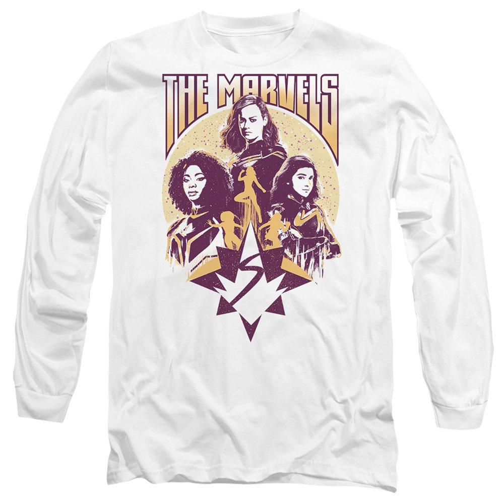 White - Marvel - The Marvels Quantum Heroes Long Sleeve T-Shirt Wh - 1