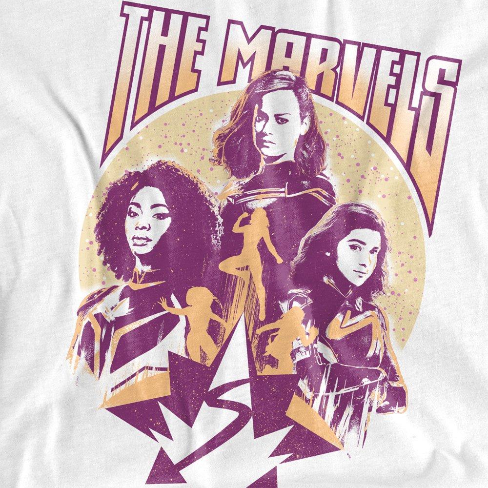 White - Marvel - The Marvels Quantum Heroes Long Sleeve T-Shirt Wh - 2