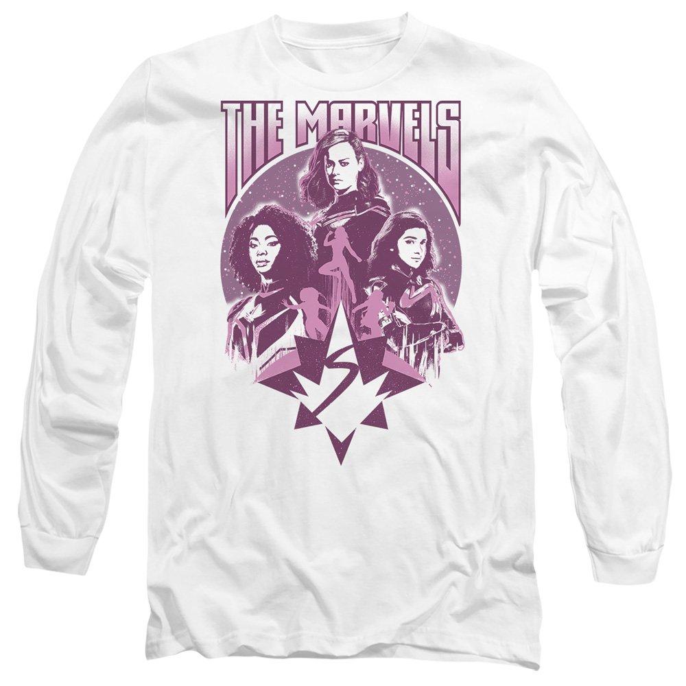 White - Marvel - The Marvels Quantum Heroes Pink Long Sleeve T-Shir - 1