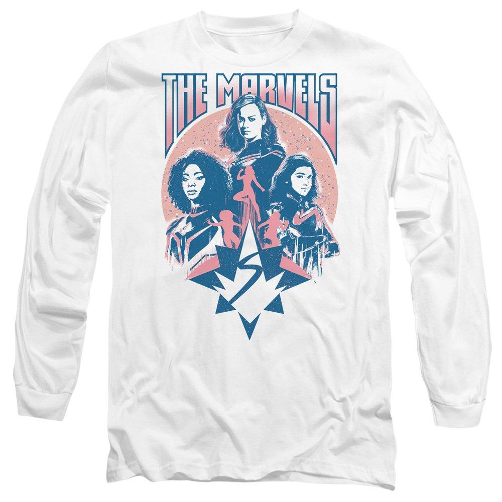 White - Marvel - The Marvels Quantum Heroes Blue Long Sleeve T-Shir - 1