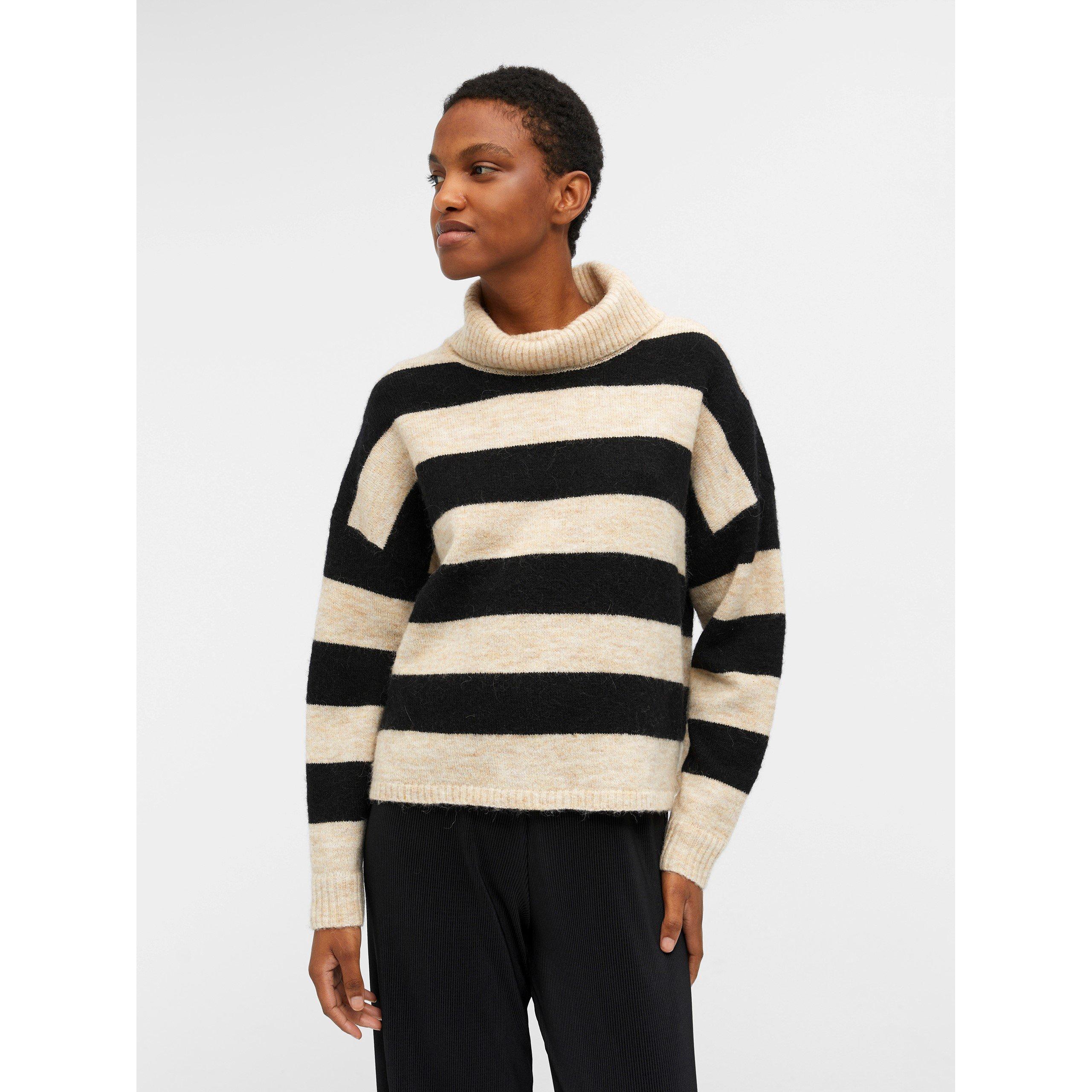 Sandshell Schwarz - Object - Women's Minna Crew Neck Jumper - 2