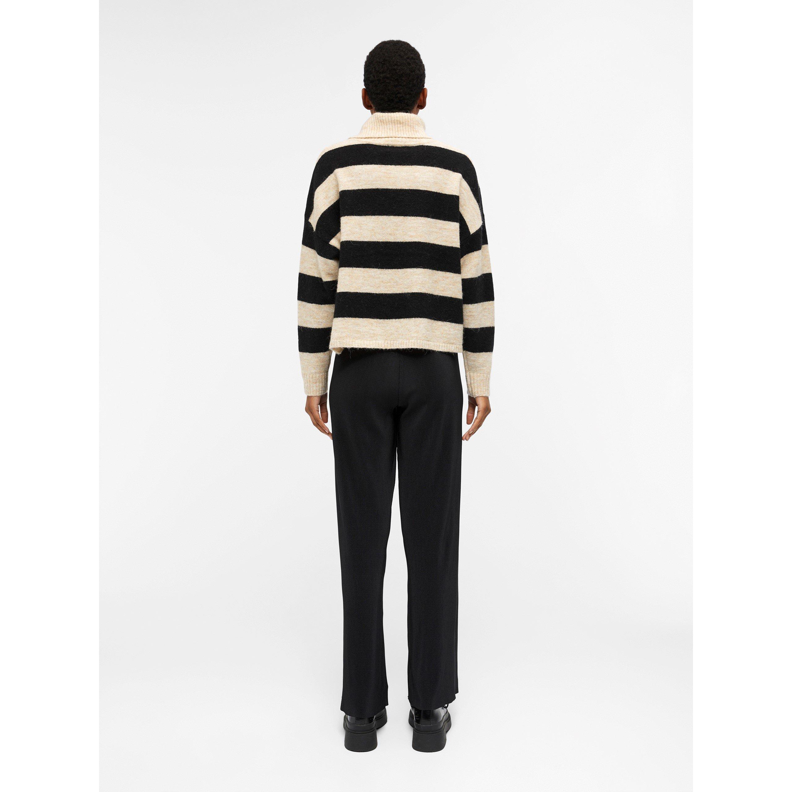 Sandshell Schwarz - Object - Women's Minna Crew Neck Jumper - 4