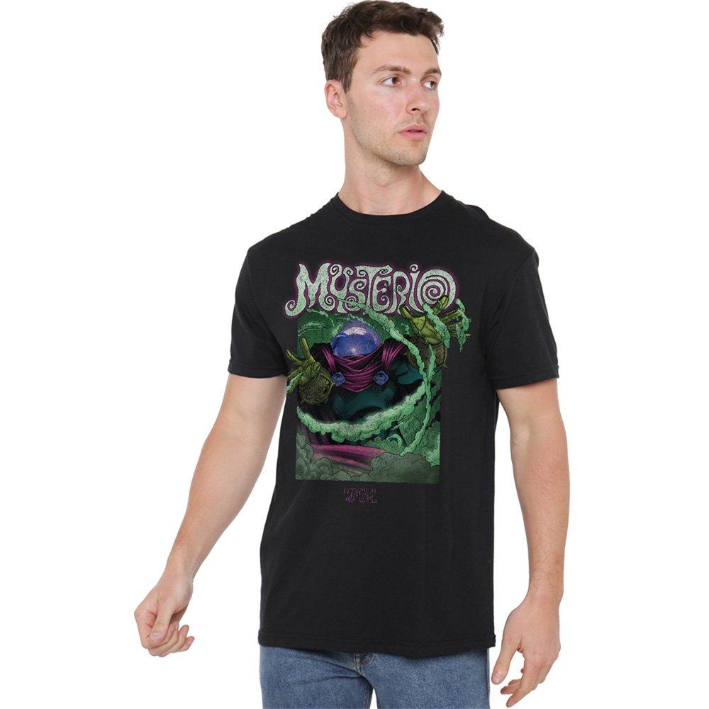 Black - Marvel - Marvel Mysterio Cotton Mens T-Shirt Black - 1