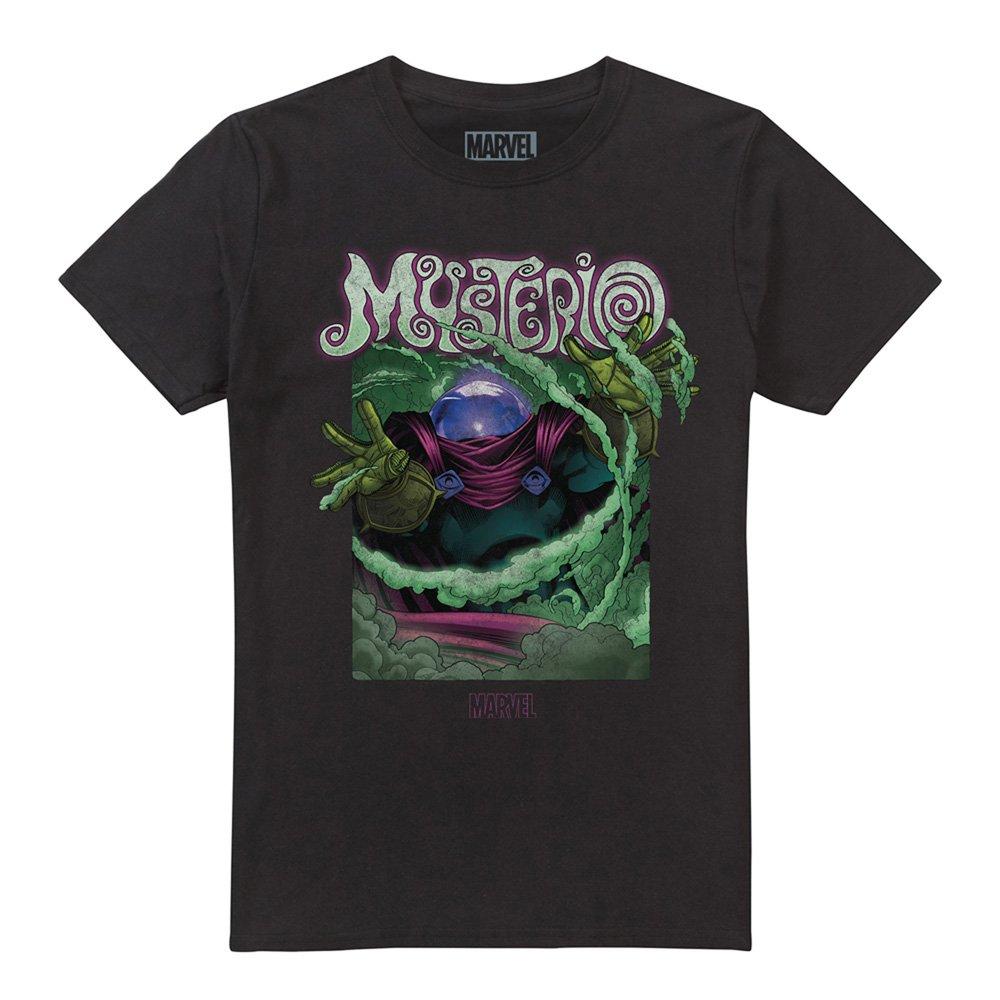 Black - Marvel - Marvel Mysterio Cotton Mens T-Shirt Black - 4
