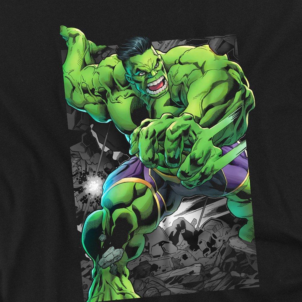 Black - Marvel - Hulk Battle Scene T-Shirt - 2