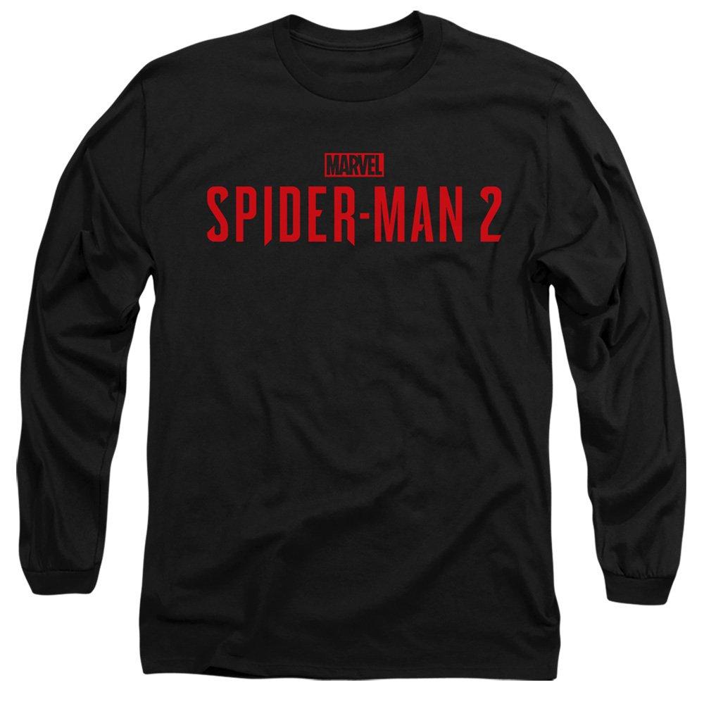 Black - Marvel - SpiderMan 2 Gamerverse Red Logo Long Sleeve T-Shir - 1