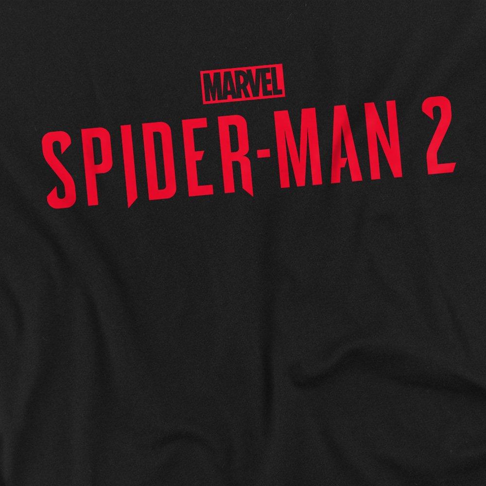 Black - Marvel - SpiderMan 2 Gamerverse Red Logo Long Sleeve T-Shir - 2