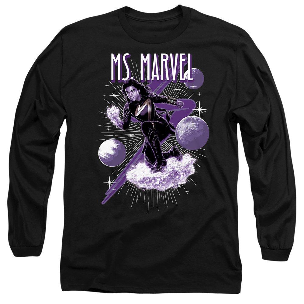 Black - Marvel - The Marvels Cosmic Ms Marvel Long Sleeve T-Shirt - 1
