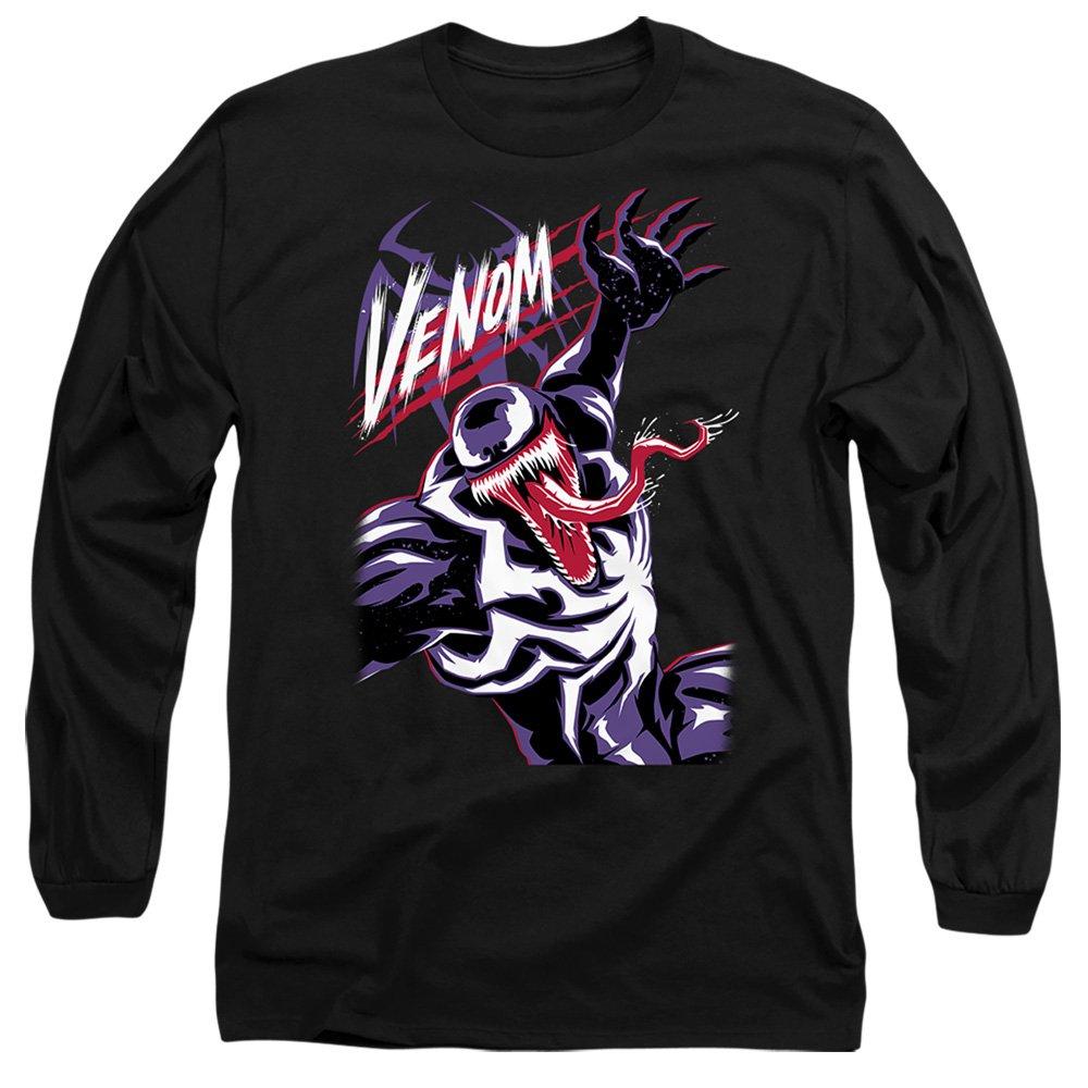Black - Marvel - SpiderMan 2 Gamerverse Venom Scratch Long Sleeve T - 1