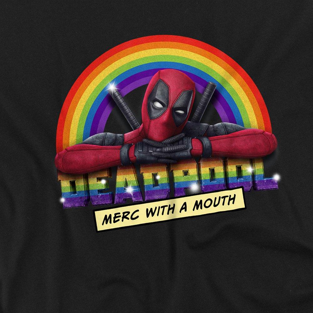 Black - Marvel - Deadpool Rainbow Merc With A Mouth Long Sleeve T S - 2