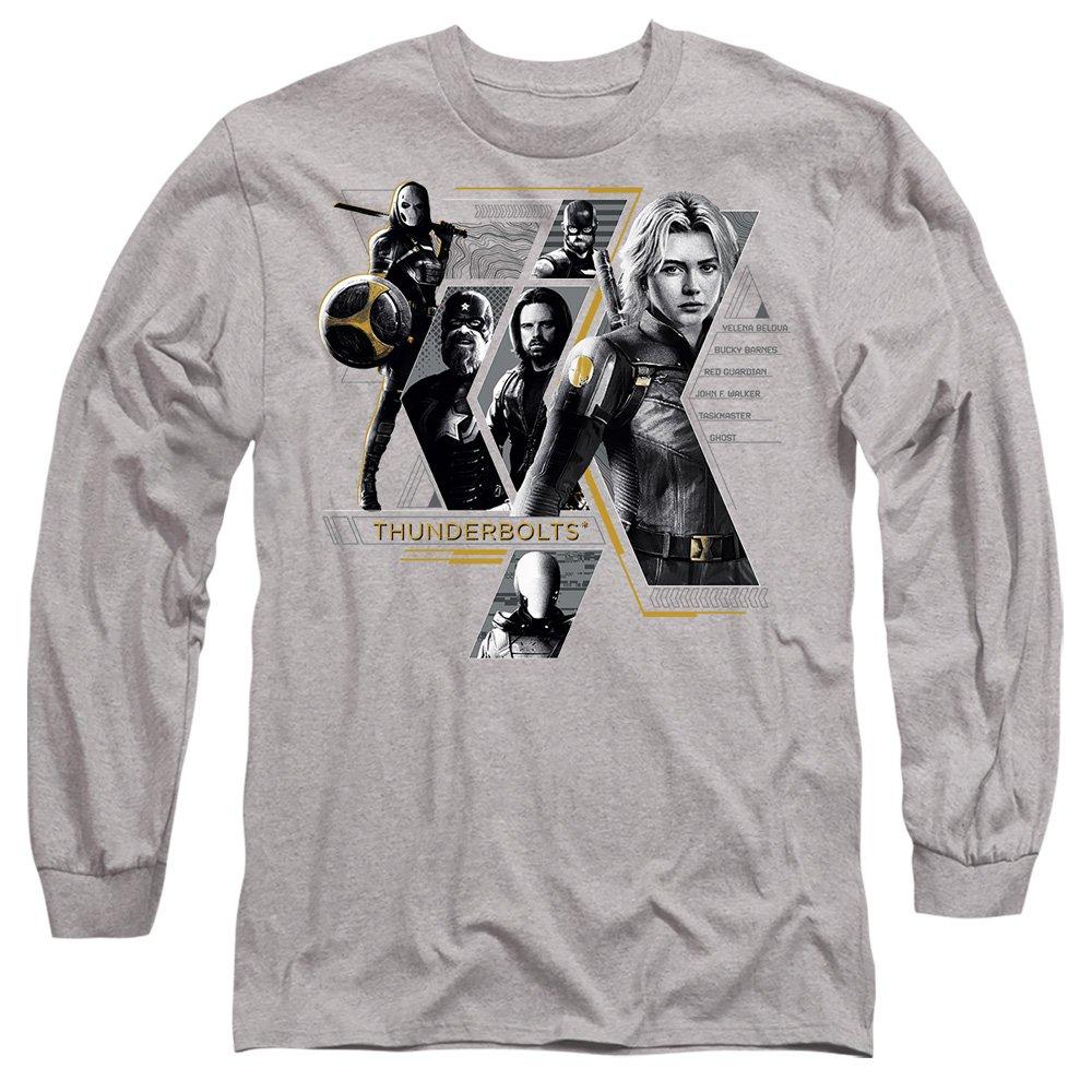 Light Grey - Marvel - Thunderbolts Anti-Hero Team Long Sleeve T-Shirt H - 1