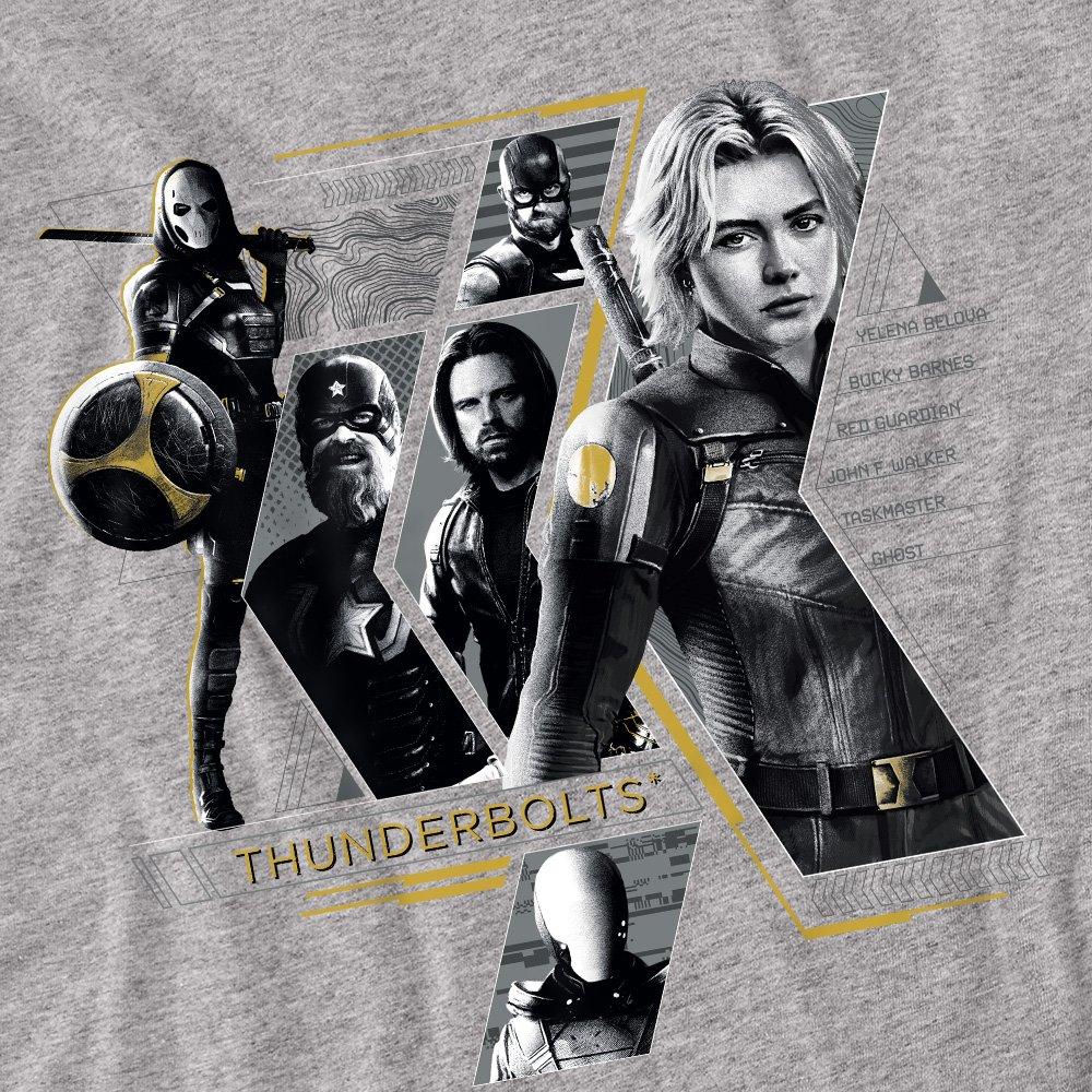 Light Grey - Marvel - Thunderbolts Anti-Hero Team Long Sleeve T-Shirt H - 2