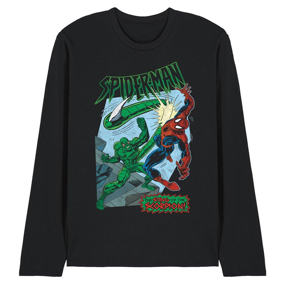 Black - Marvel - Spiderman Retro Sting Of The Scorpion Long Sleeve - 1