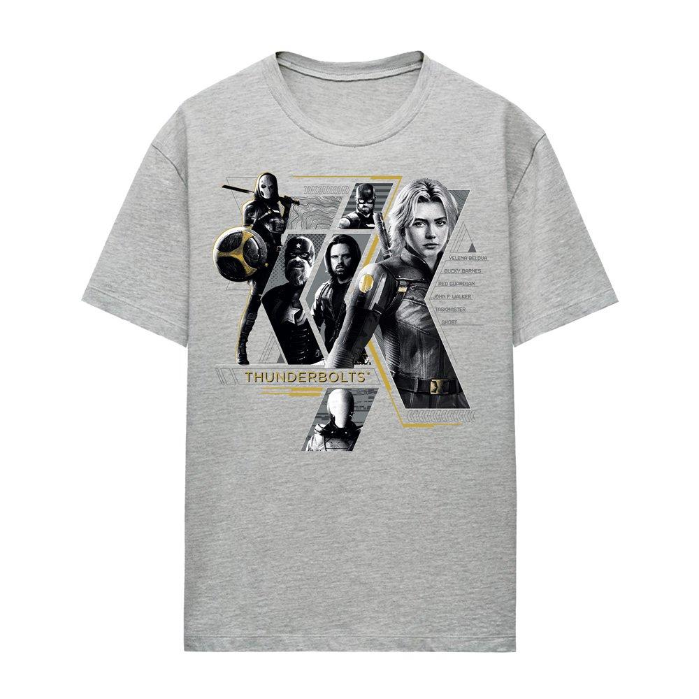Light Grey - Marvel - Thunderbolts Anti-Hero Team T-Shirt Heather Grey - 4