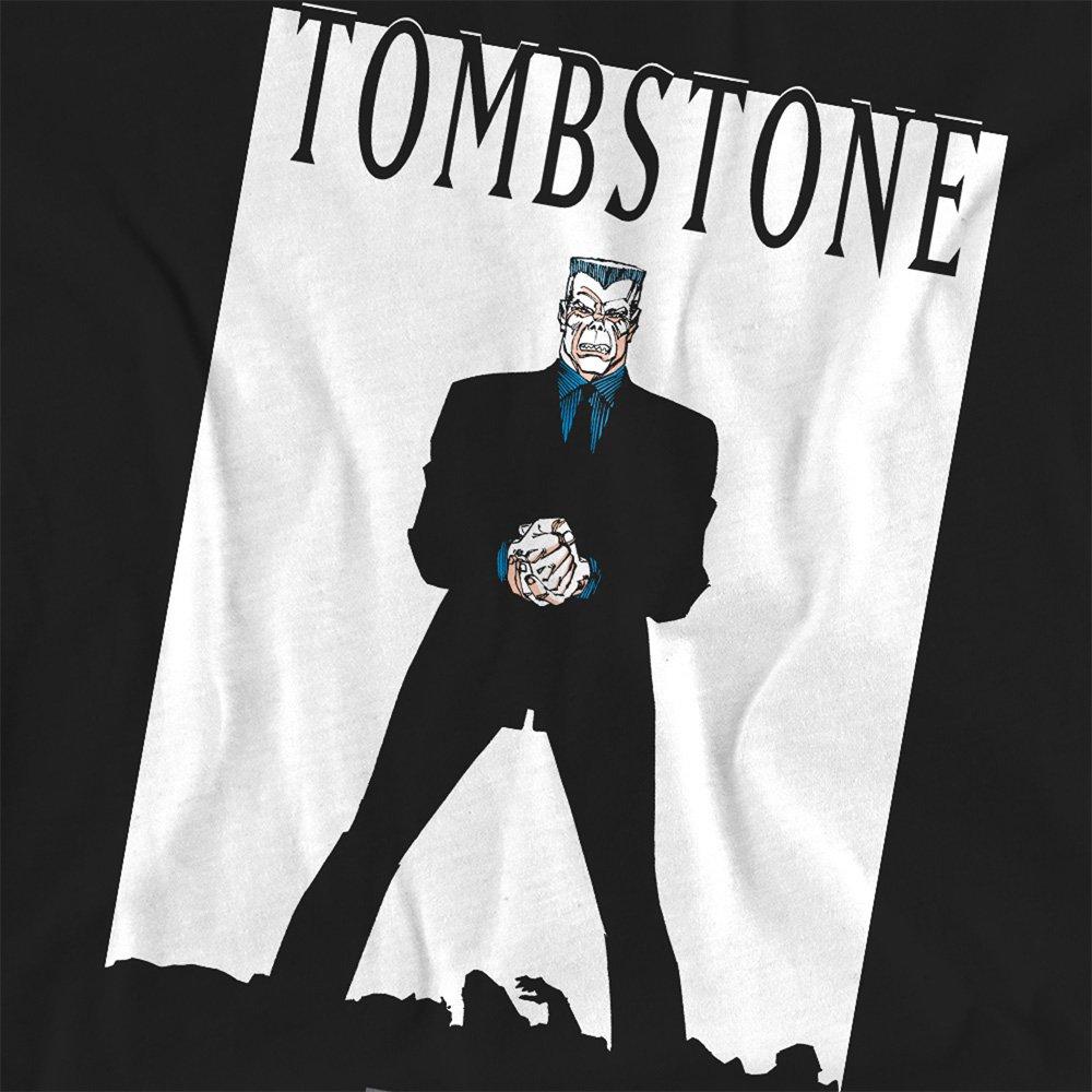 Black - Marvel - Spiderman Retro Tombstone Cover T-Shirt Black - 2