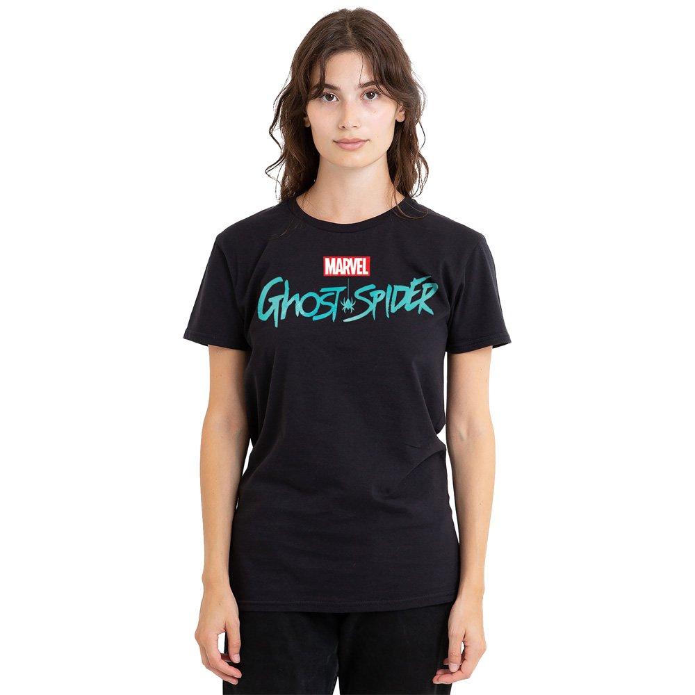 Black - Marvel - Spiderman Ghost Spider Classic Logo T-Shirt Black - 1