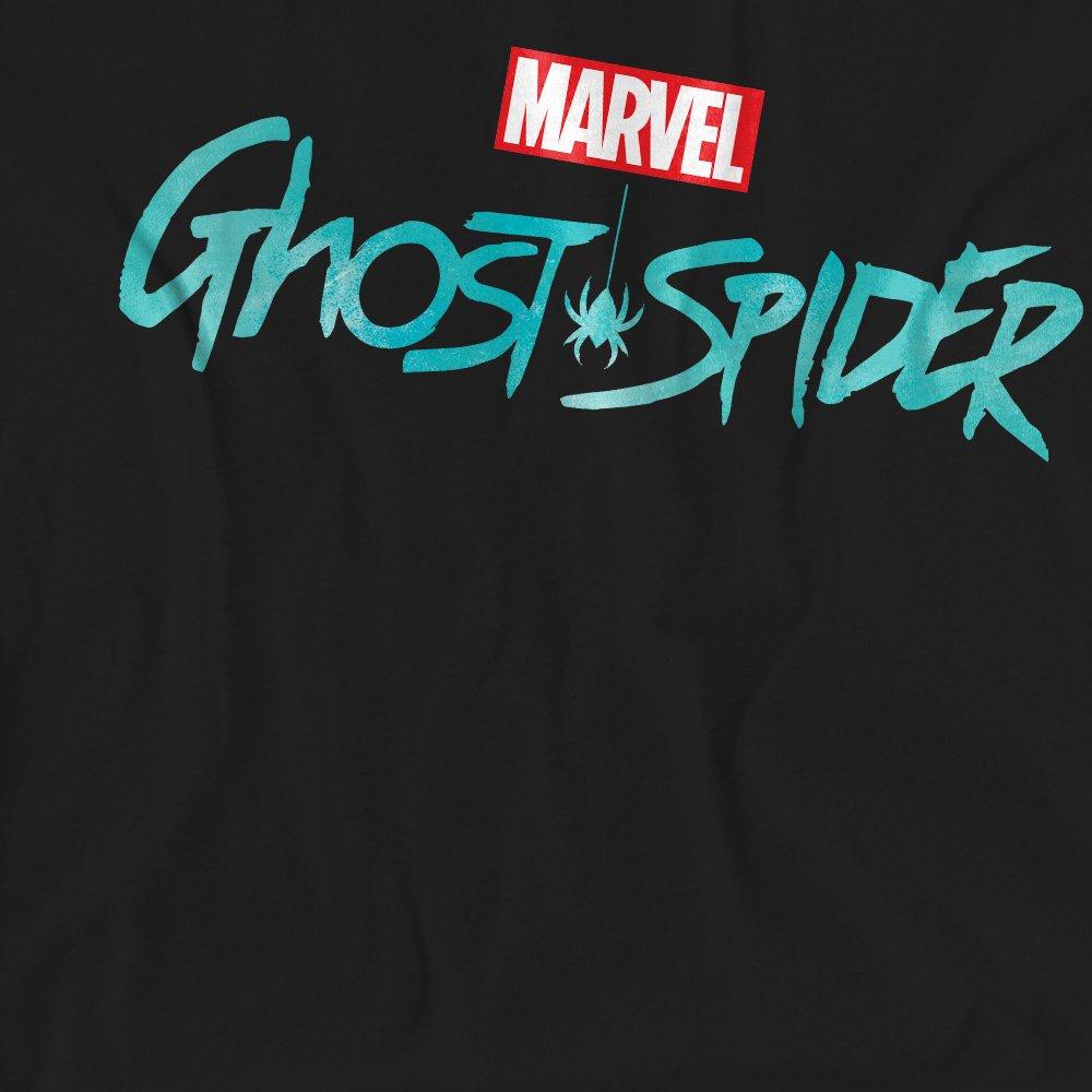 Black - Marvel - Spiderman Ghost Spider Classic Logo T-Shirt Black - 2