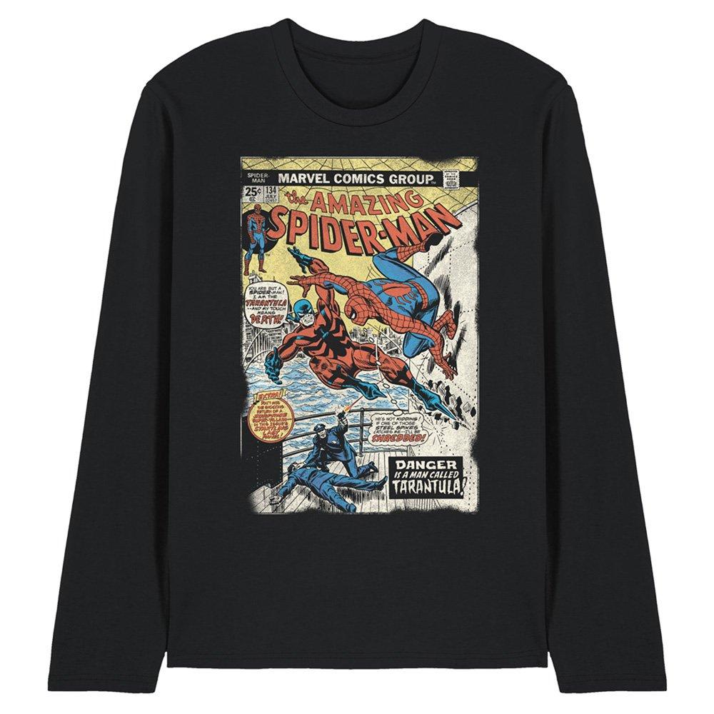 Marvel Spiderman Retro Tarantula Cover Long Sleeve T Shir