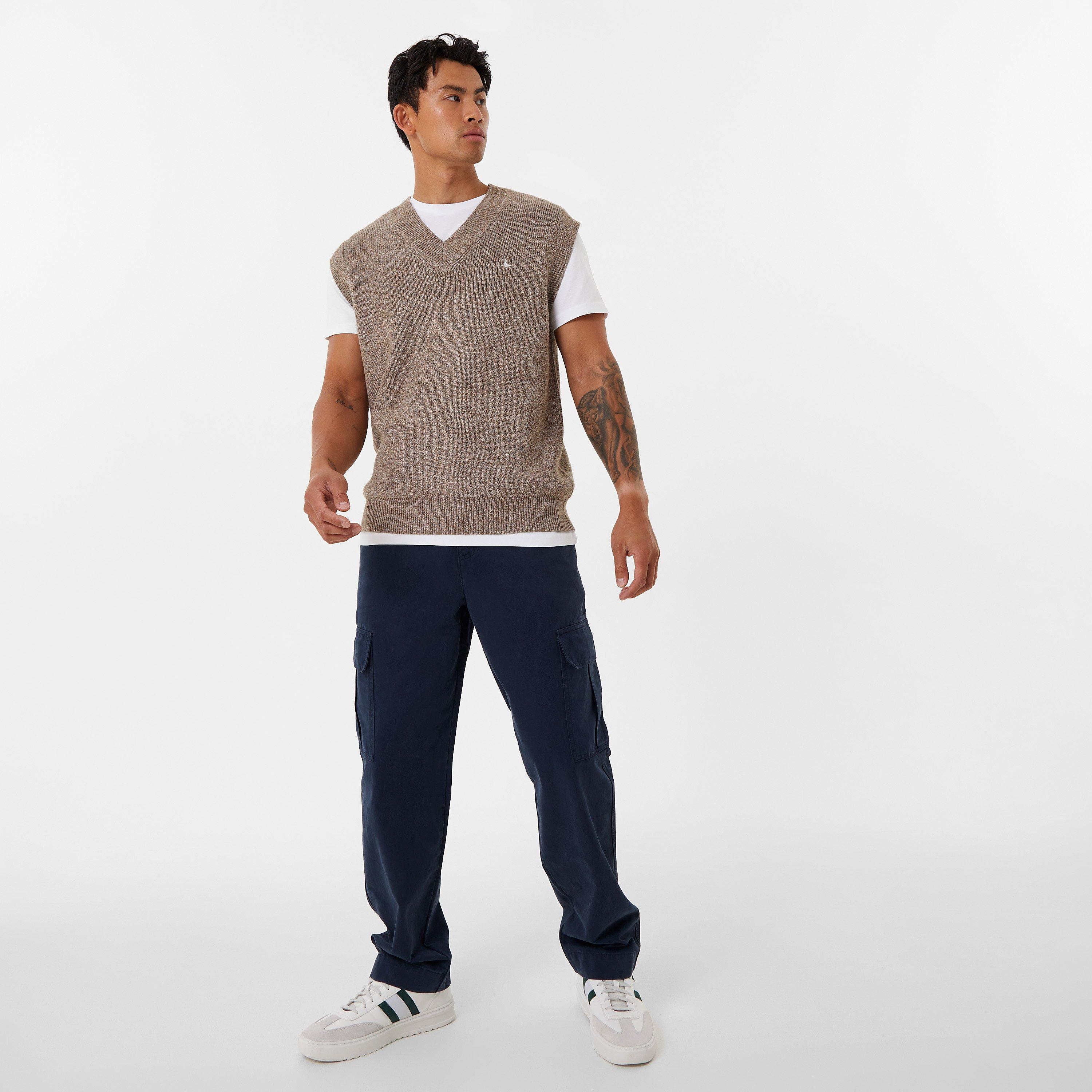 Oatmeal Marl - Jack Wills - Plain Knit Tank - 4