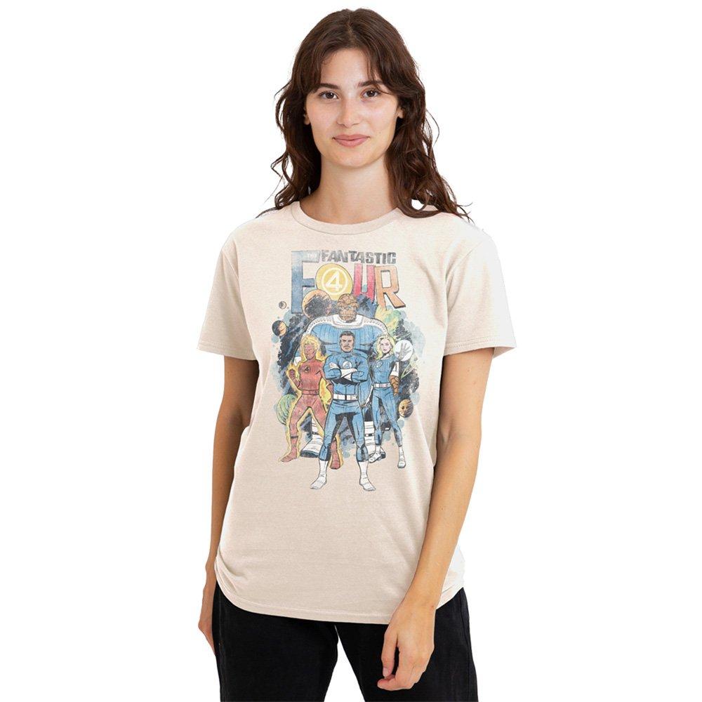Beige - Marvel - Fantastic Four Cosmic First Family T-Shirt Natura - 1
