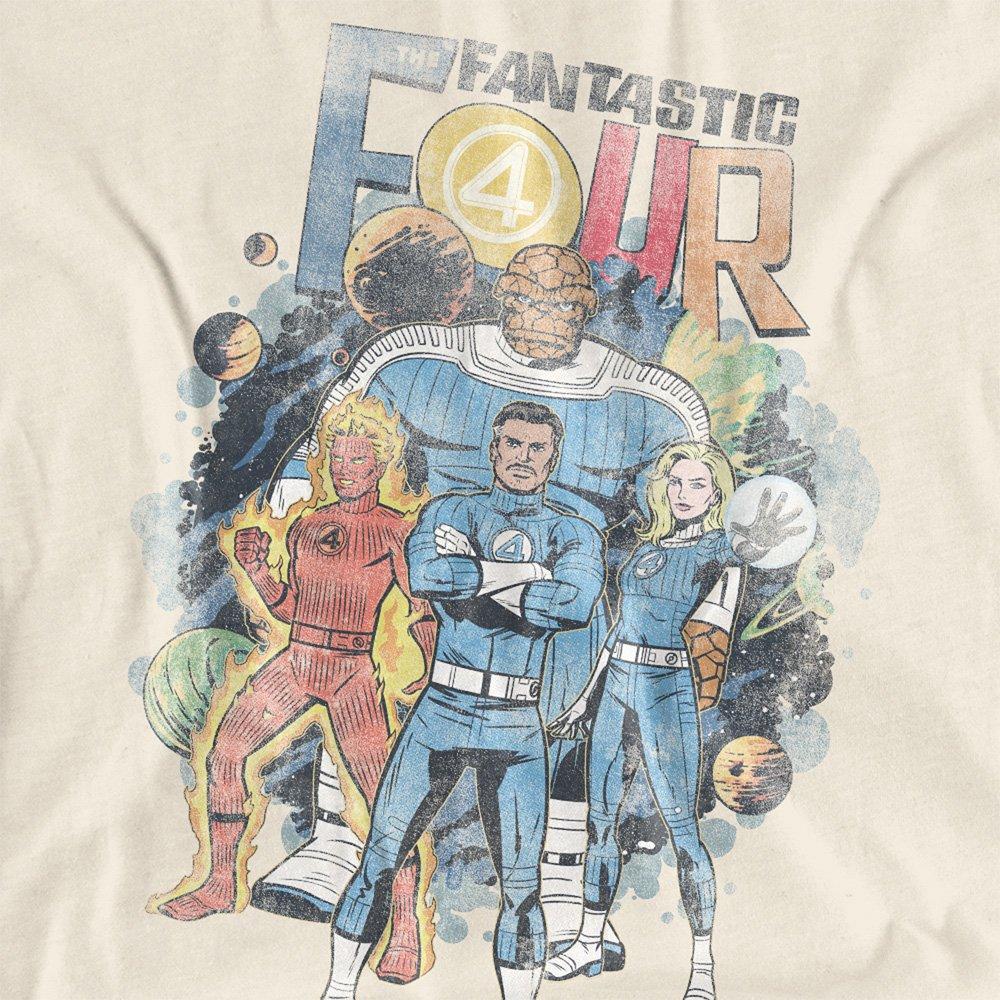 Beige - Marvel - Fantastic Four Cosmic First Family T-Shirt Natura - 2