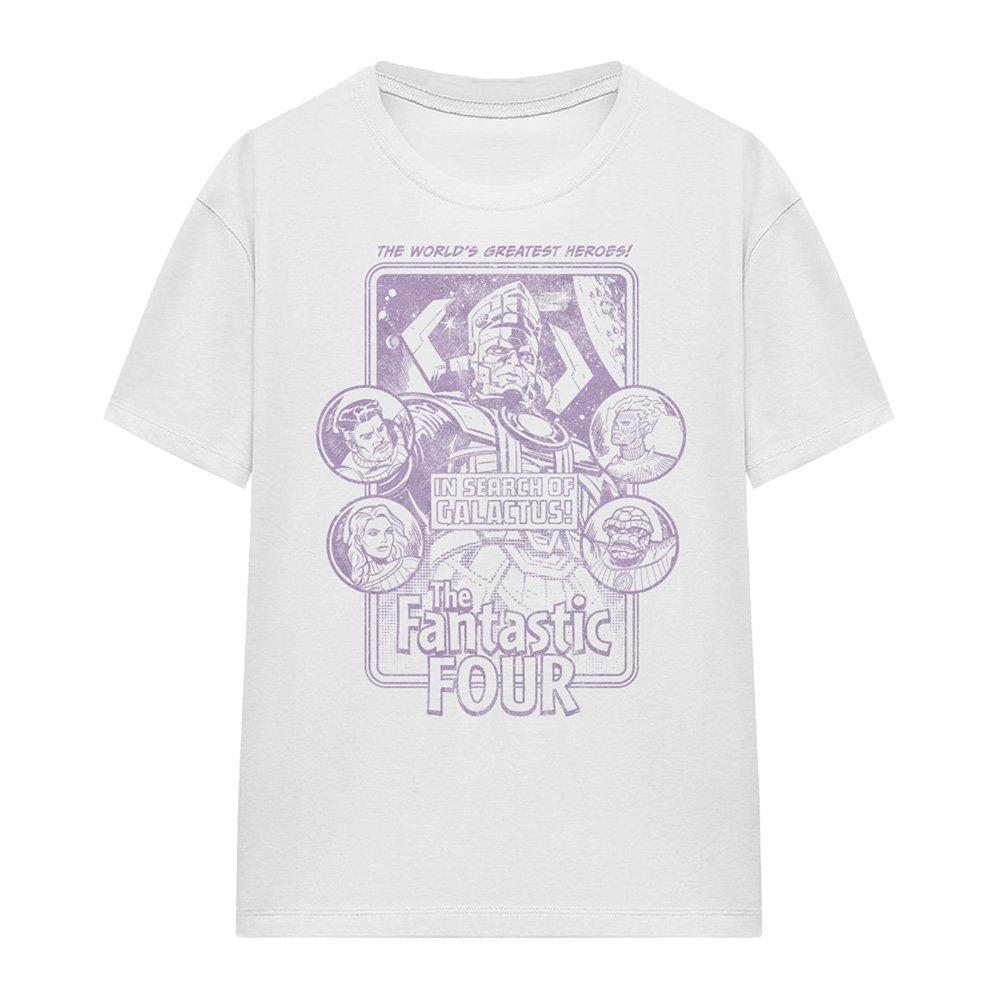 White - Marvel - Fantastic Four In Search Of Galactus Mono T-Shirt - 4