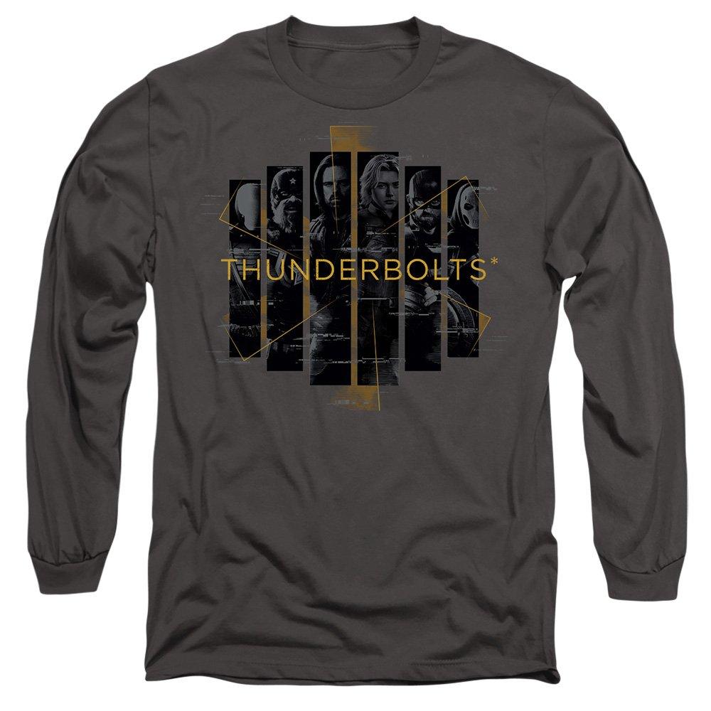 Charcoal - Marvel - Thunderbolts Team Asterisk Long Sleeve T-Shirt Ch - 1