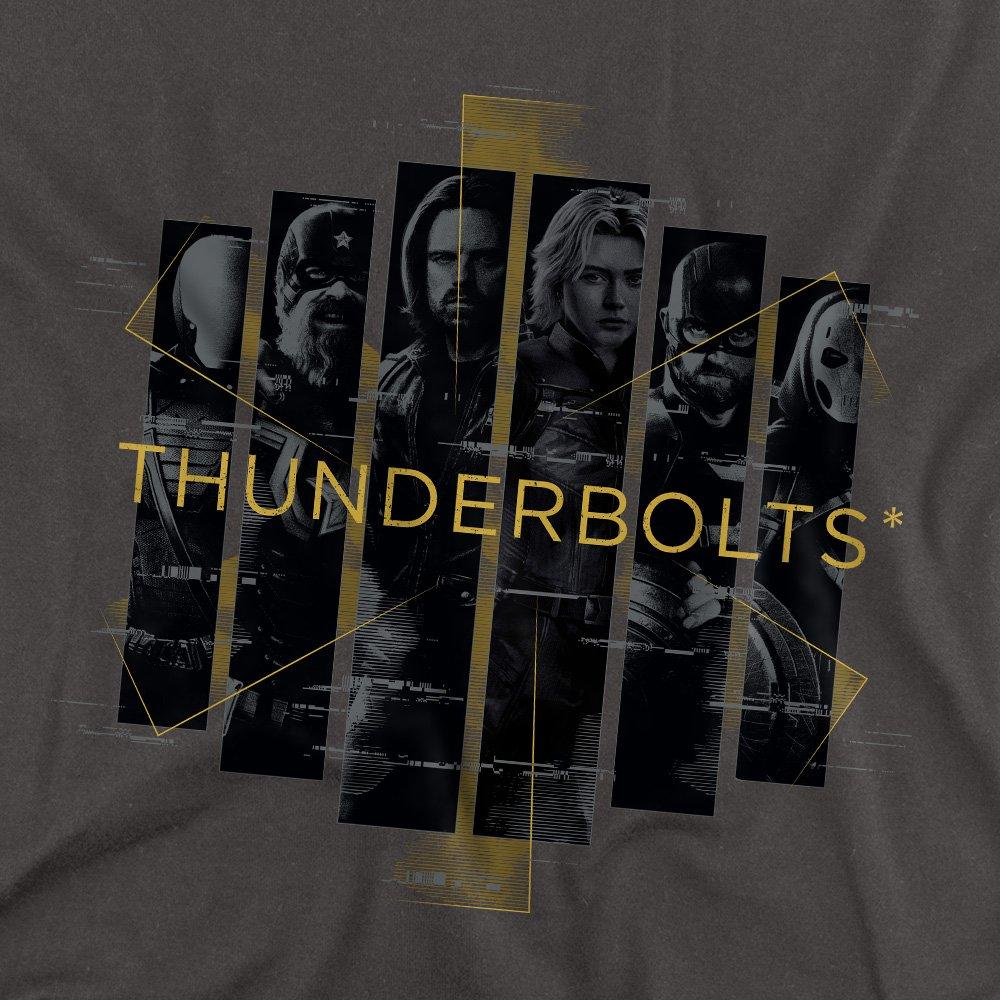 Charcoal - Marvel - Thunderbolts Team Asterisk Long Sleeve T-Shirt Ch - 2
