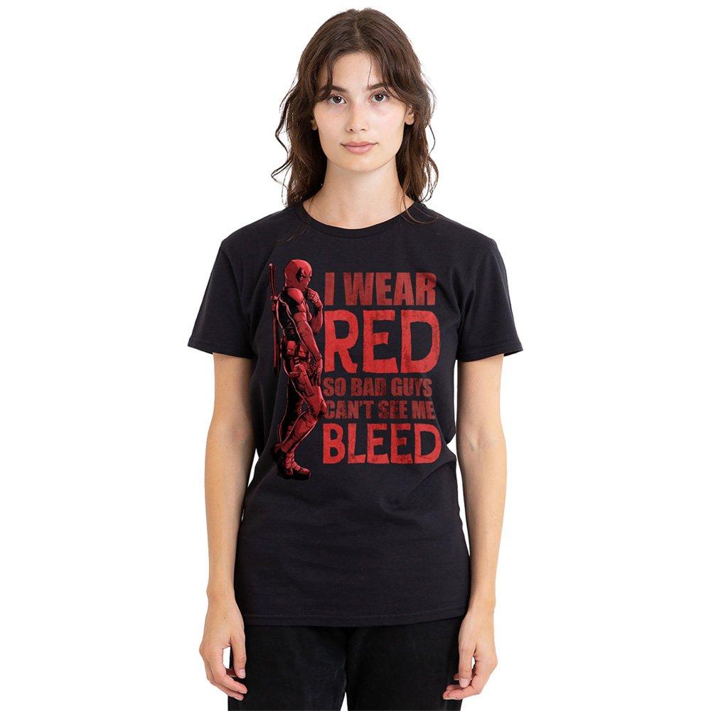 Black - Marvel - Deadpool Wolverine Wear Red CanT See Me Bleed T-S - 1