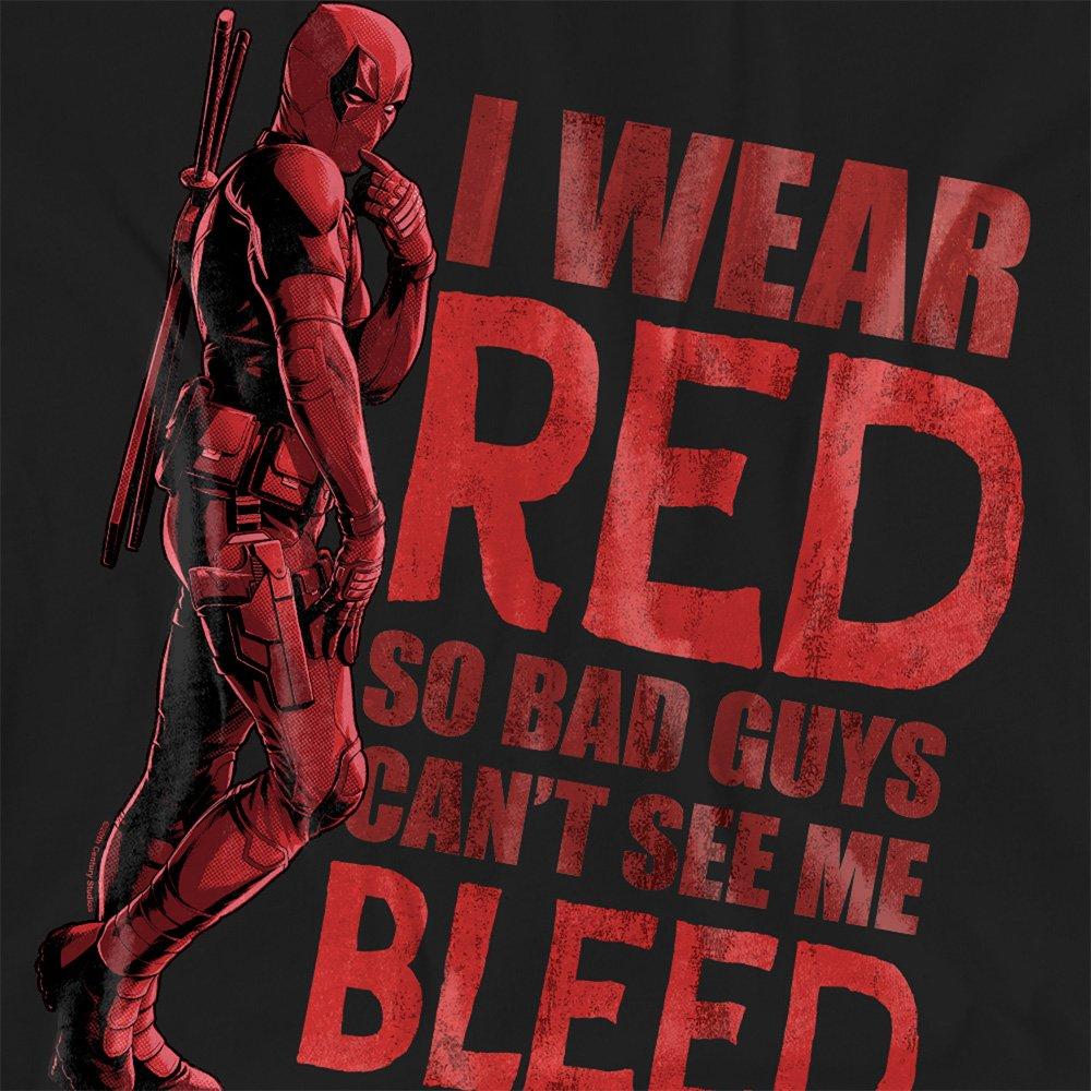 Black - Marvel - Deadpool Wolverine Wear Red CanT See Me Bleed T-S - 2