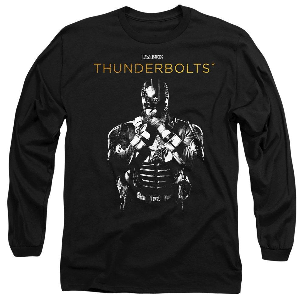 Black - Marvel - Thunderbolts Red Guardian Highlight Long Sleeve T- - 1